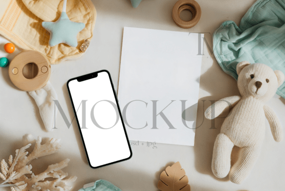 Download Baby Shower Invite and Card Mockup - Card Collection