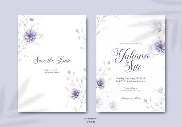 Download Wedding Invitation Template Vector - Vector Collection