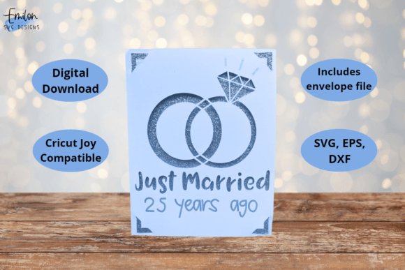 Download Just Married 25 Years Ago Card SVG - Card Collection