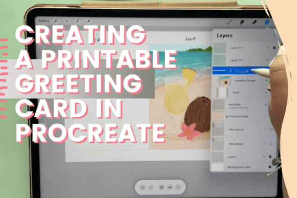 Download Learn How to Create a Printable Greeting Card in Procreate - Premium Bundle