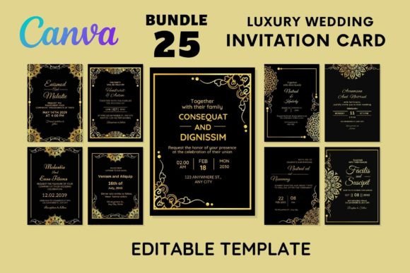 Download 25 Luxury Wedding Invitation Card Vol-2 - Card Collection