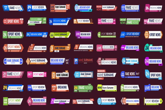 Download Lower Third TV News Bars - Lower Collection