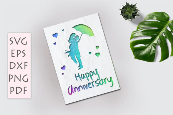 Download Happy Anniversary Card Svg Cut - Card Collection