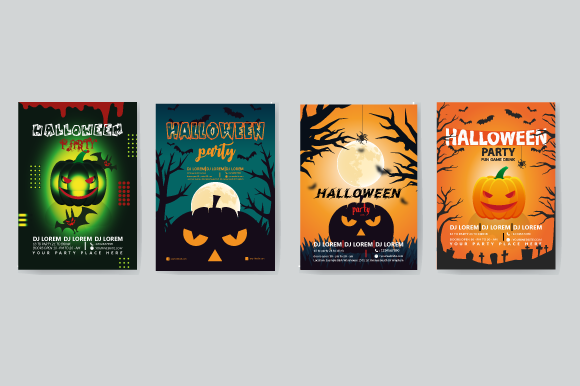 Download Halloween Party Flyer Poster Vector - Vector Collection