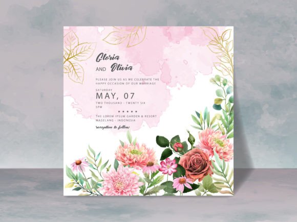 Download Beautiful Floral Wedding Invitation Card - Card Collection
