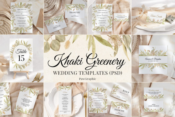 Download Greenery Boho Wedding Template Cards - Card Collection