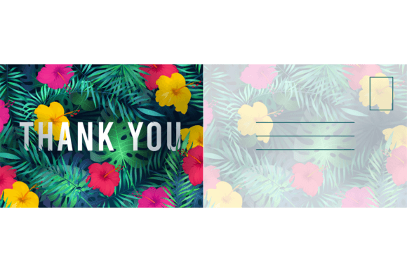 Download Thank You Postcard. Abstract Background - Card Collection
